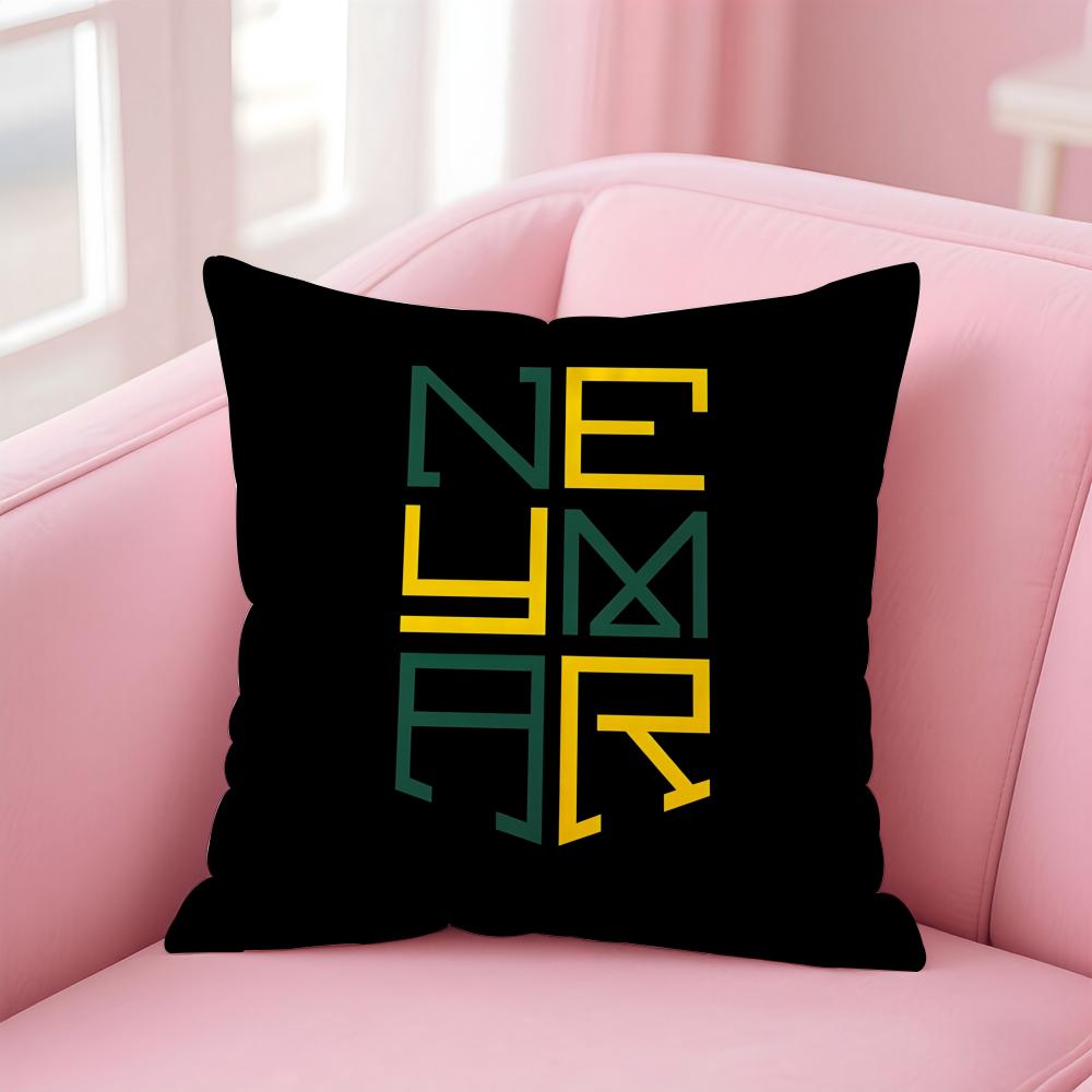NJR NNNeymar Cushion Cover Pillowcase Short Plush Invisible zipper Room Sofa Cushion Cover