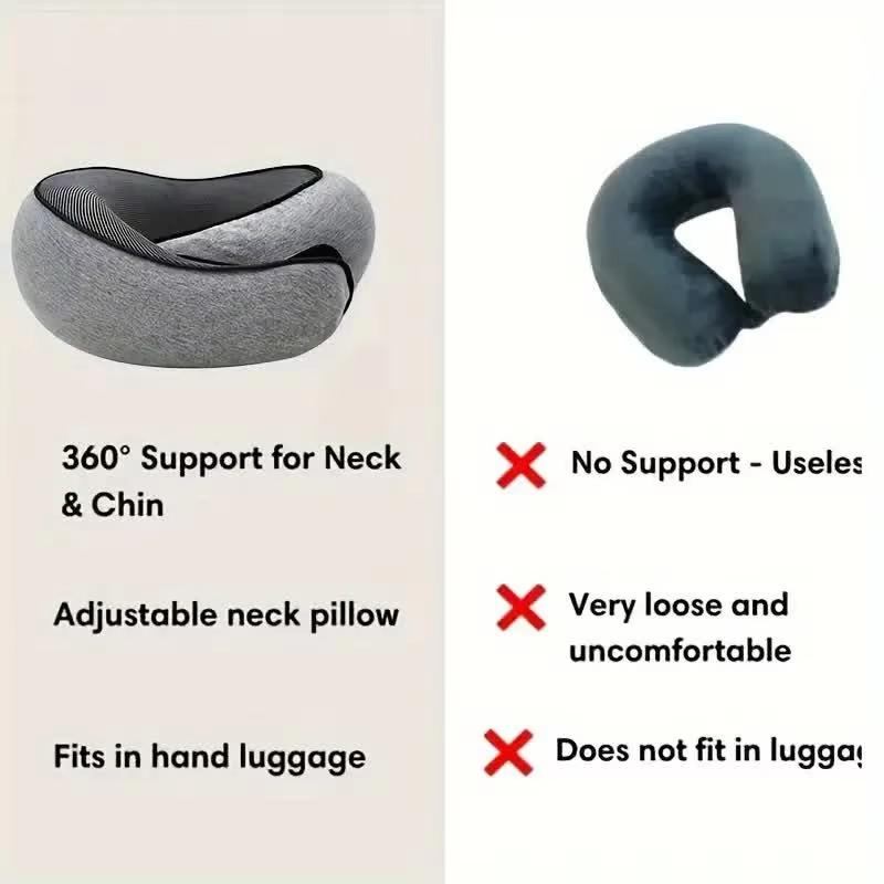 U-shaped Portable Pillow Memory Foam Snail Pillow Soft Noon Break Sleep Pillows Travel Neck Support Travel Neck Pillow