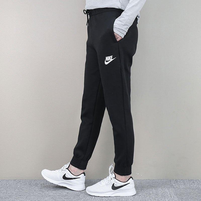 Nike Повседневные брюки женские черные умеренные спортивные штаны 853942-010