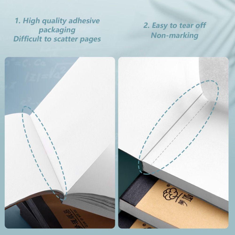 50/100 Sheets Thickened Draft Paper Partition/Blank Rough Book Math Arithmetic Paper Student