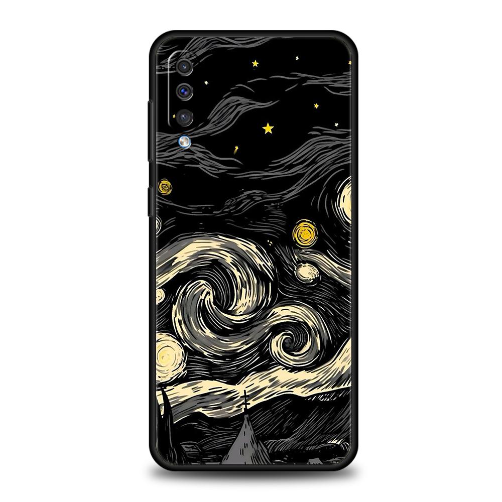 Звездное небо планета космос искусство Чехол для телефона для Samsung A56 A36 A26 A24 A16 A14 A12 A32 A50 A70 A22 A40 A34 A54 A42 A52 5G A06