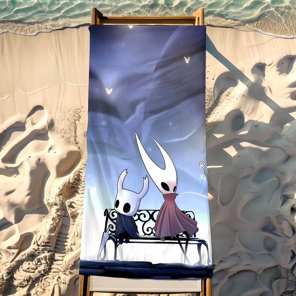 Полотенце Hollow Knight Пляжное Душевое Ванная Поездка Легкое Приятное для Кожи для Бассейна Кемпинга Круиза Лето