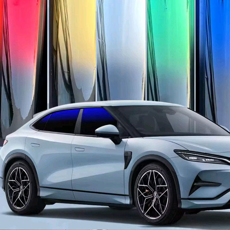 Car Gradient Sunshade Film PVC Two Tone Car Windshield Film Stylish Car Window Tint Sticker Accessories for Protections Privacy