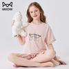 Летний короткий пижамный комплект для девочек Maoren из модала