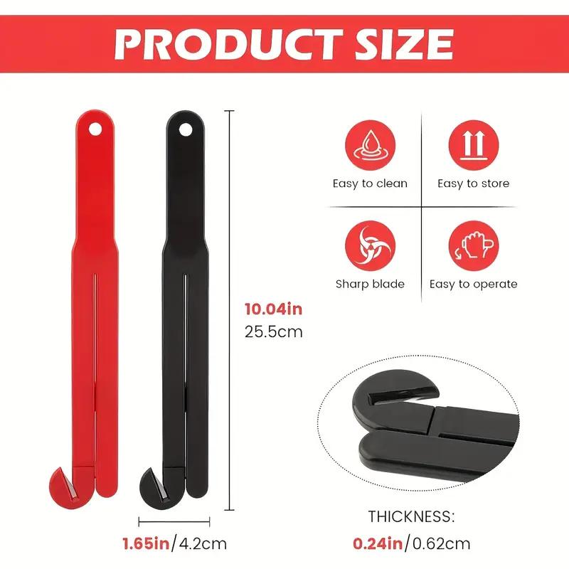 Многофункциональный открывалка для пакетов с лезвием из нержавеющей стали, открывалка для банок и бутылок, кухонный гаджет с удобной цепочкой для хранения