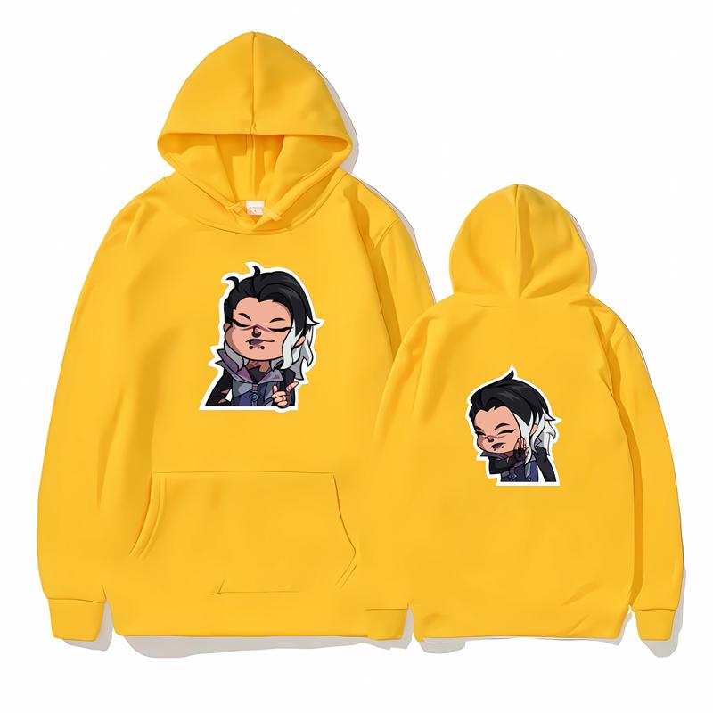2024 New Men/Women Hoodie Casual Oversized Pullover Popular Sweatshirt VALORANT FADE Print Fashion Trend Clothing XS-3XL