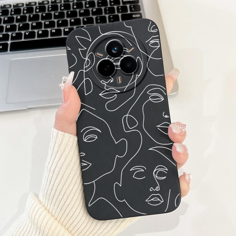 Чехол для Realme 14 Pro 5G RMX5056 Стильный чехол с художественной росписью Ударопрочный чехол для телефона Для Realme 14 Pro Plus Realme14 Pro+ Мягкие чехлы