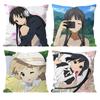 Милый Аниме K-K-ON Классический Чехол на Подушку с Принтом Наволочка для Гостиной Диванной Подушки и Декора Спальни