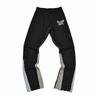 Mens Painted Letter Print Flare Sweatpants Casual Straight Fit Cotton Joggers Winter Youth Streetwear