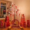 Chinese New Year Festive Decorations: Red Packet Tree & Lanterns for Home and Living Room