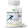 Biotrex Nutraceuticals Витамин K2 MK-7 (Вегетарианский источник) 55 мкг | Биоактивный менахинон-7 | Здоровье костей и метаболизм кальция | Высокая абсорбция F
