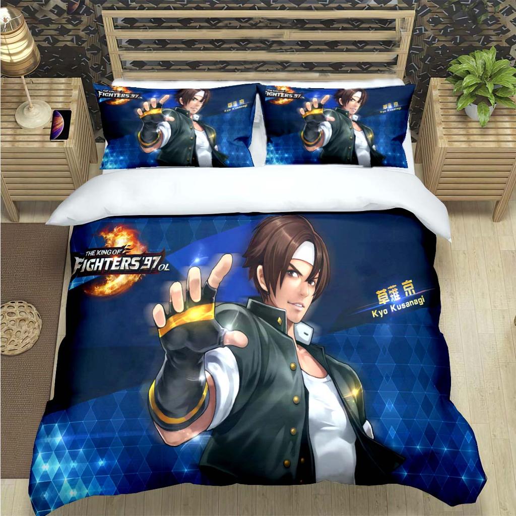Горячая игра The King of Fighters Печатный комплект постельного белья Пододеяльник Одеяло Кровать Молодежь Дети Девочка Мальчики Подарок