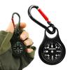 Pocket Compass Keychain Zinc Alloy Camping Hiking Mountaineering Orienteering Compass Waterproof Mini