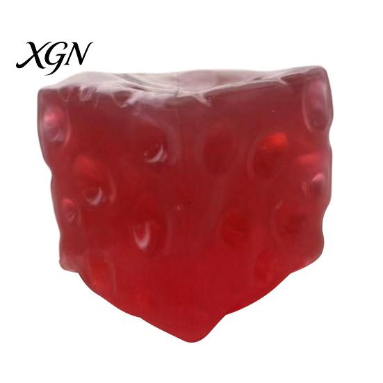 Relaxing Desk Toy Shapeable Cheese Cube Squeeze Toy, Anxiety Relief Block Sensory Fidget Tool Fake Pinch Home Office Relaxation Tactile