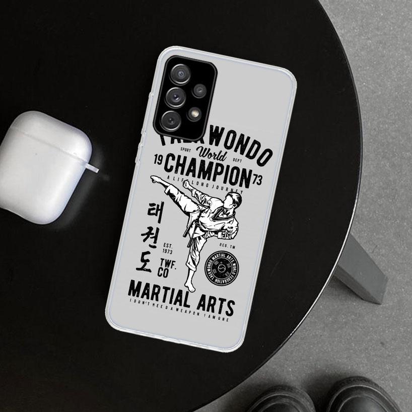 Чехол для телефона Kungfu Taekwondo для Samsung Galaxy A17 A16 A26 A36 A56 A57 A37 A15 A25 A35 A55 A14 A24 A34 A54 A13 A23 A33 A53 Galax