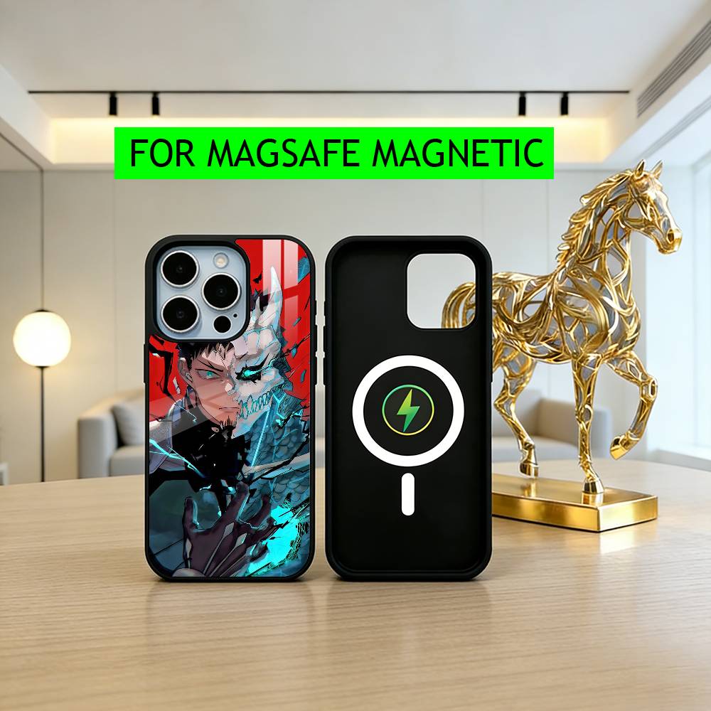 Monster K-Kaiju No. 8-es Phone Case For iPhone17,16,15,14,13,12,11 Plus,Pro Magnetic with Magsafe Wireless Charging