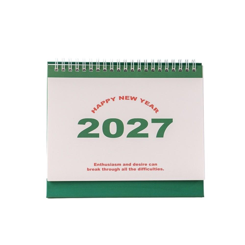 Daily Schedule 2027 Desk Calendar Thick Paper Standing Flip Calendar Daily Scheduling