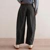 Women's Fashion Solid Color Corduroy Loose Straight Pants