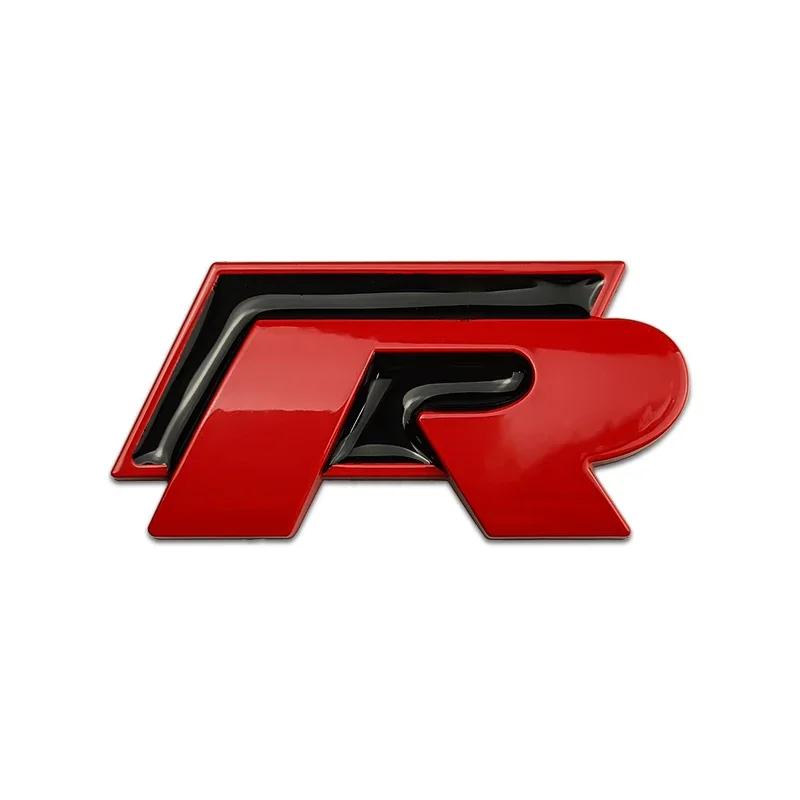 WGLRK1 3D Металлическая эмблема R Rline для решетки радиатора автомобиля и наклейки на крышку багажника для Volkswagen VW Golf GTI Jetta Passat B5 Tiguan Touran MK8