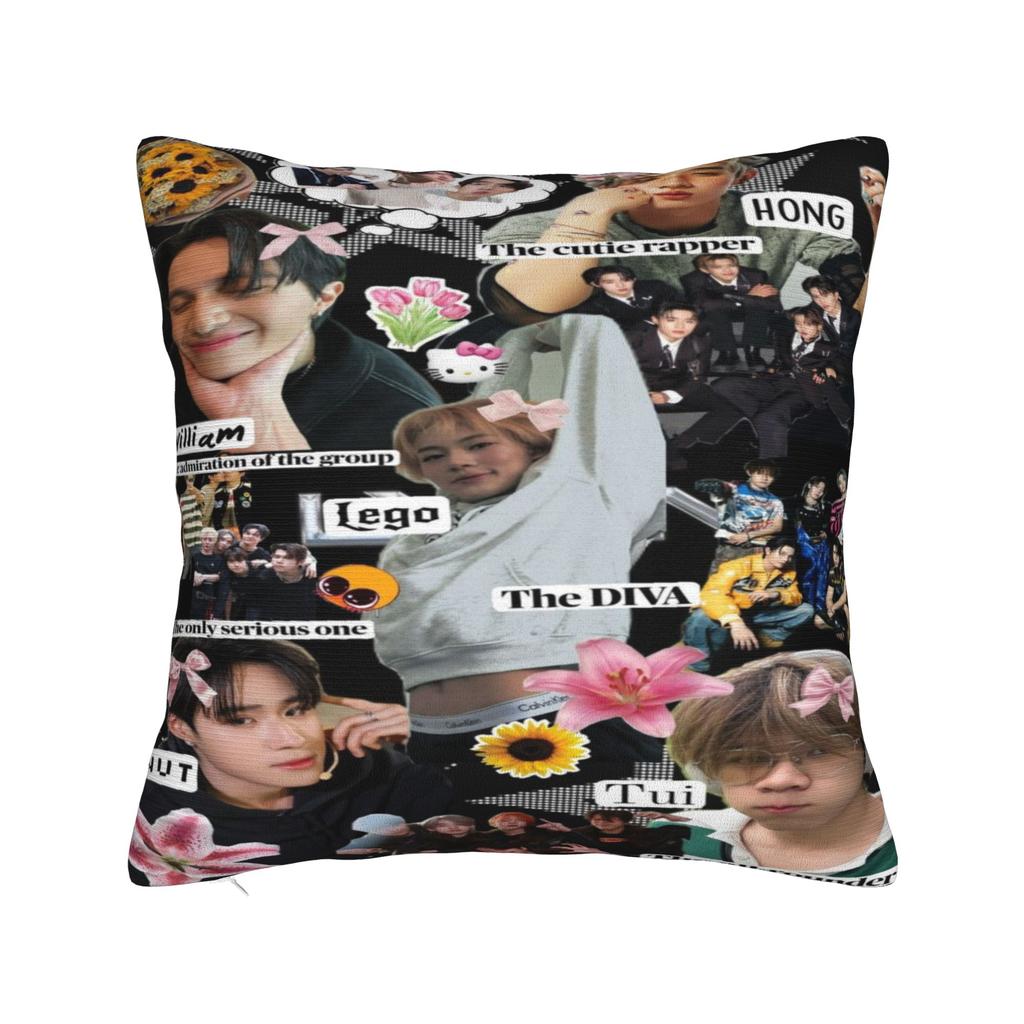 LYKN William Nut Hong Tui Pillow Case Comfy Pillow Cover Kawaii Cushion Cover For Living Room Sofa