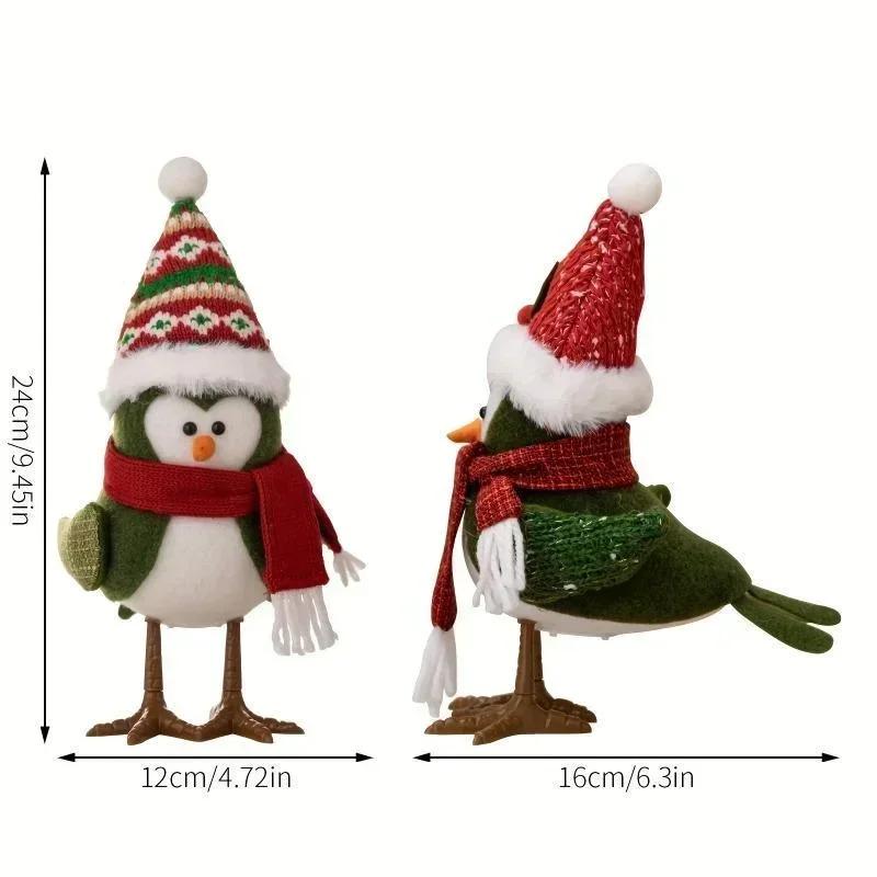 Рождественские креативные предметы для украшения дома с гирляндами Птицы Куклы Декорации для атмосферы Куклы Подарки Модные аксессуары Инструменты