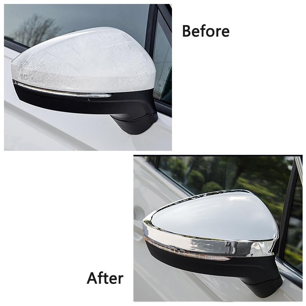 For Volkswagen VW Tiguan MK2 2017- Exterior Rearview Mirror Protector Shell Cover Side Mirror Rain Visor