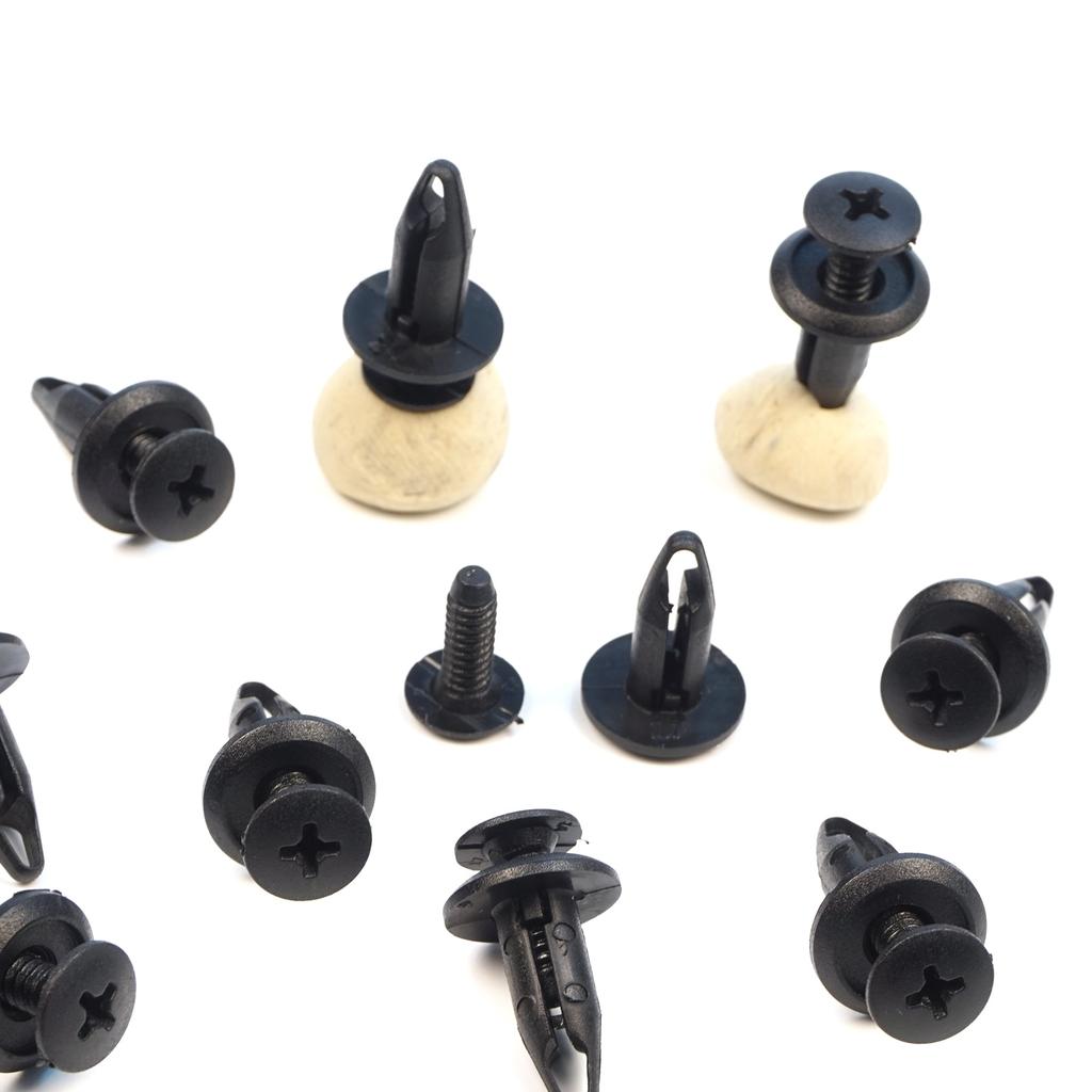 ECF5078 10 Pieces Push-Type Retainer Fastener Fixing Clips for Ford Focus Mondeo Transit Ka Connect Custom W703243-S300 1060989