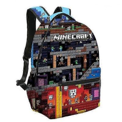 16-дюймовые рюкзаки для детей с 3D-печатью по игре Minecraft, рюкзаки для девочек и мальчиков, детские школьные сумки, мультяшный рюкзак для детского сада