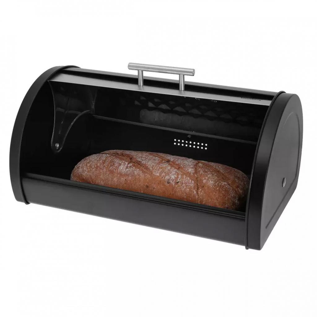 Steel Bread Box With Diamond Lid Klausberg Kb-7454