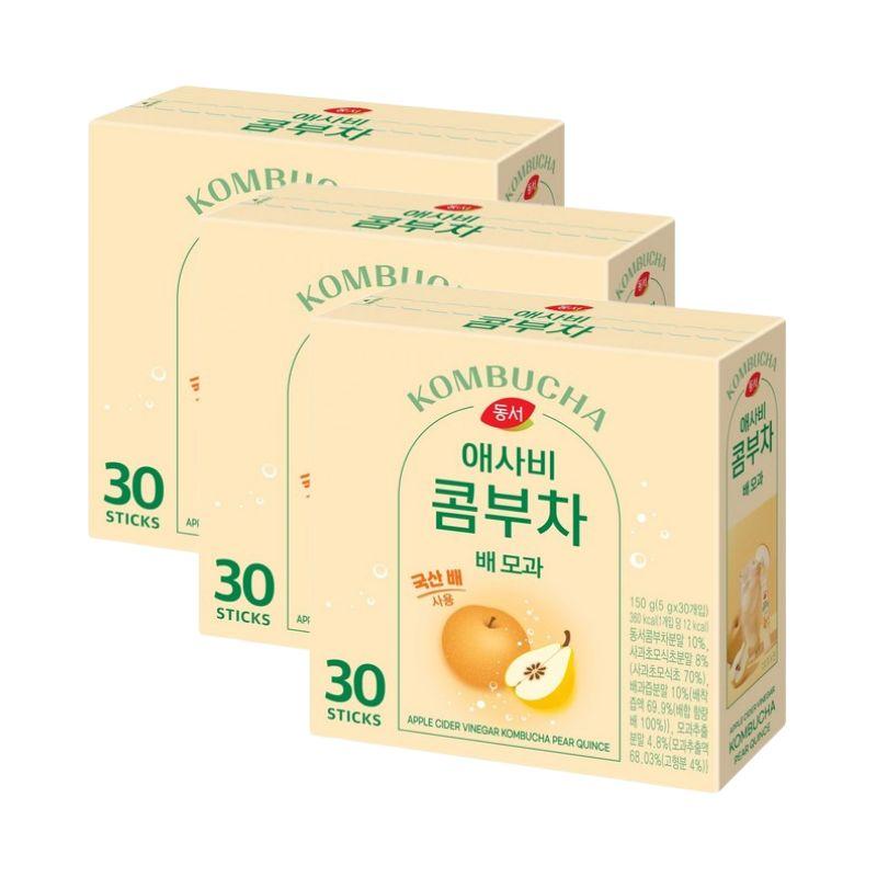Dongsuh Яблочный уксус Комбуча Груша Айва 5 г x 30 стиков
