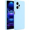 Case - E.F.CONNECTION - For Xiaomi Redmi Note 12 Pro 5G - Silicone TPU - Ultra Slim - Flexible - Sky Blue