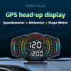 G18 Head Up Display HUD Автомобильный GPS Цифровой спидометр MPH Компас Высотомер Направление Градиентометр Оповещение о превышении скорости Оповещение об усталости