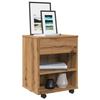 VidaXL Rolling Cabinet Artisan Oak 46x36x59 Cm Engineered Wood, Cabinet, Mobile File Cabinet, Office Furniture, Cabinet 856661