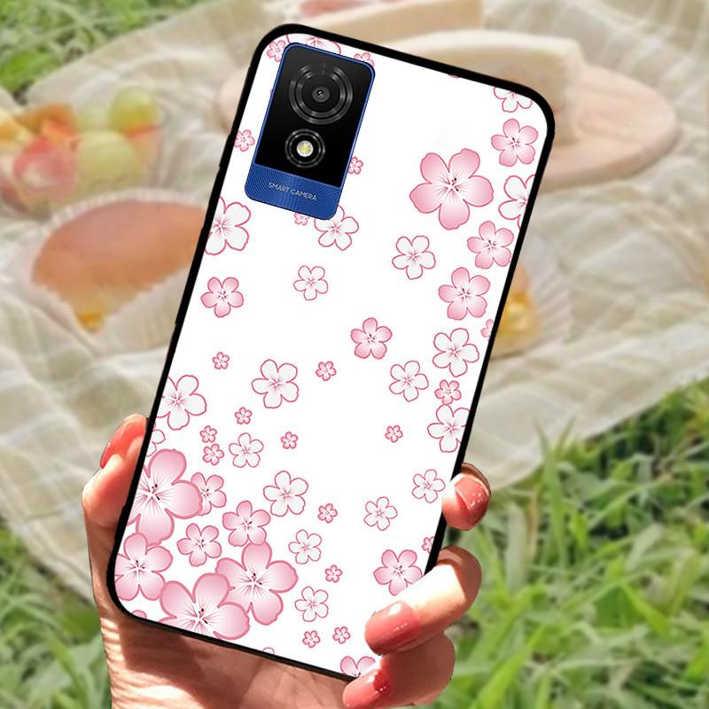 For TCL 501 Case Cover For TCL501 Silicone Soft Marble Black Bumper Funda Coque for TCL 501 T433D Full Protective 2024