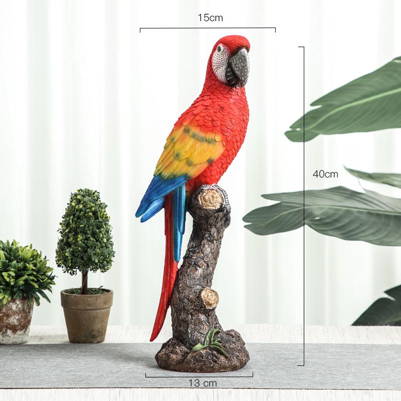 Nordic Parrot Ornaments: Decorative Bird Models for Living Room, Wine Cabinet, or Garden