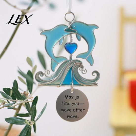 Beach Style Room Accents Coastal Spirit Hanging Ornament, Durable Acrylic Decorative Pendant, Pendant for Porch Inspired Home Wall And Decor Sea Wave