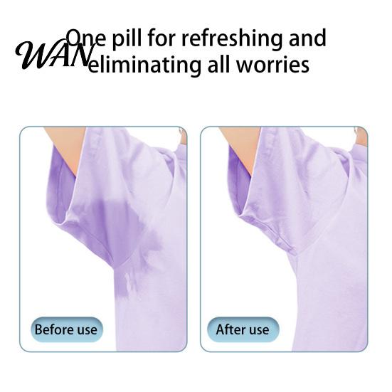 Underarm Sweat Guard 2Pcs Pads for Men Women, Self-Adhesive Armpit Anti-Perspiration Patches Perspiration Absorber Cotton Pad, Invisible Disposable