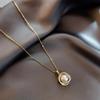 Женская шейная цепочка с бусинами Kpop, жемчужное ожерелье с подвеской золотого цвета, готическое чокер, ювелирные изделия, ожерелья с подвеской, 2022, воротник для девочек