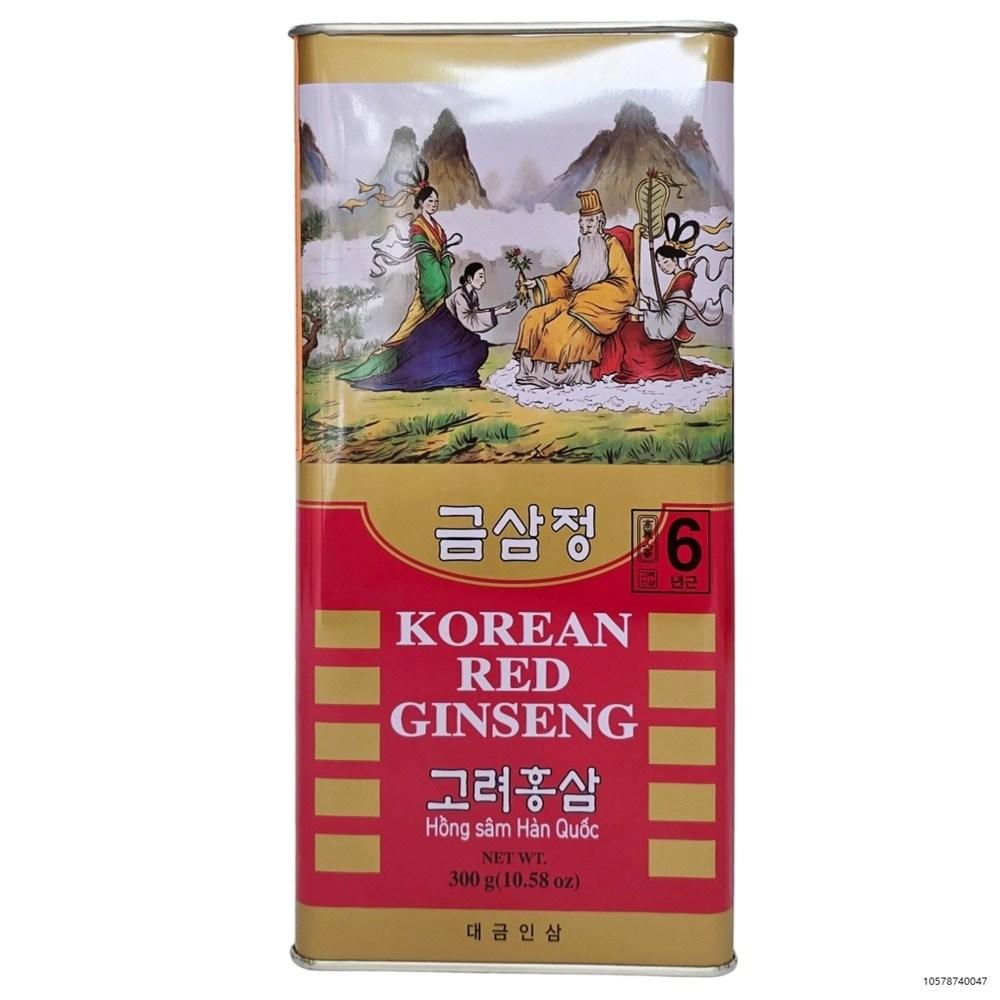 Goryeo Red Ginseng, 6-Year-Old Dried Red Ginseng Canned Slices (11~20 Roots), Geumsan Red Ginseng, Dried Red Ginseng | 300g 1 pcs