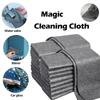 5PCS Magic Glass Wipe Cloth Stripless Thick Magic Cleaning Cloth Reusable Microfiber Wipe Cloth