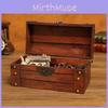 Chest Rustic Wooden With Lid For Cd Remote Toys And Decorations Accessories
