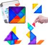 YPLUS Tangram Magnetic - Curious and Fun Travel Game for Children from 4, IQ Games, Airplane Gadgets, Perfect Party Bag, Safe and Easy To Carry