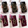 6,1'' Чехол для iPhone 11 Прозрачный Роскошная Корона Крутой Буква от А до Я 2D Плоский Узор Мягкий Корпус Для iPhone A2221 A2111 A2223 Обложка