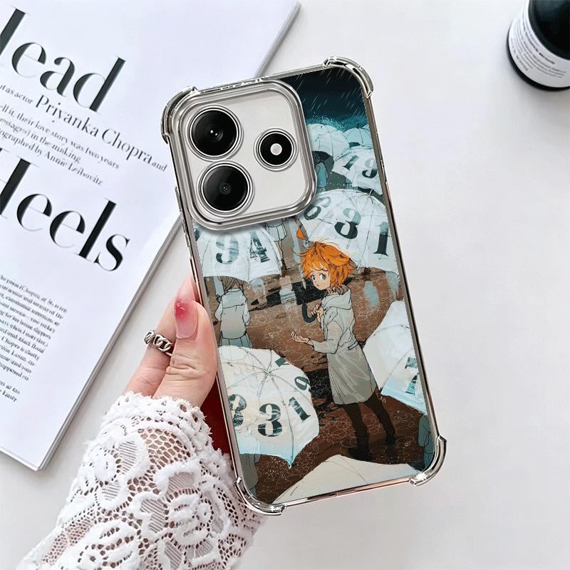 Мягкий чехол для телефона Аниме Обещанный Неверленд Для Xiaomi Redmi Note 14 15 Pro Plus 13 12 11S 11T 5G 10 9S 9 Покрытие Защита от падения Веселый