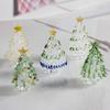 Christmas Tree Mini Tabletop Xmas Tree Figurine with Star Topper