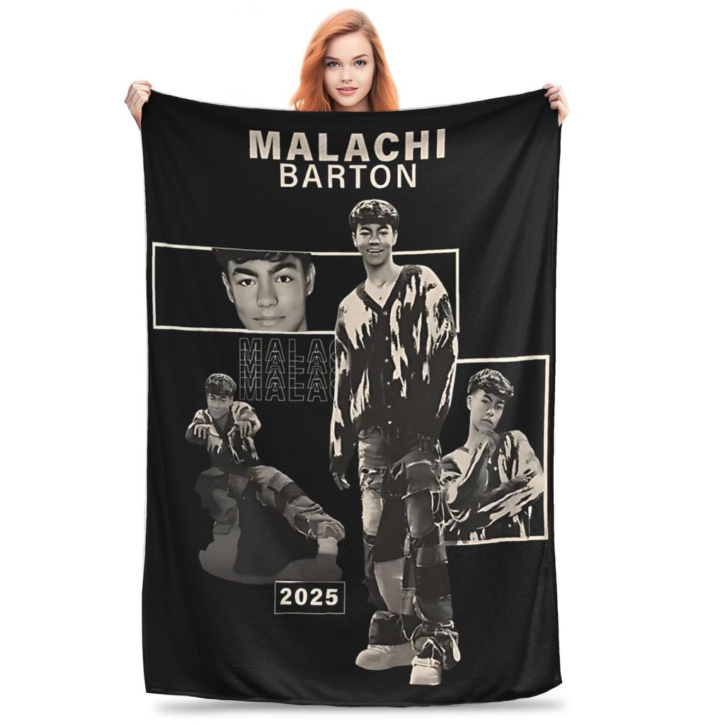 Malachi Barton Merch Blanket Lightweight Warm  Throw Blankets for Living Room 50x60 Inches Multiple Sizes Bedspread