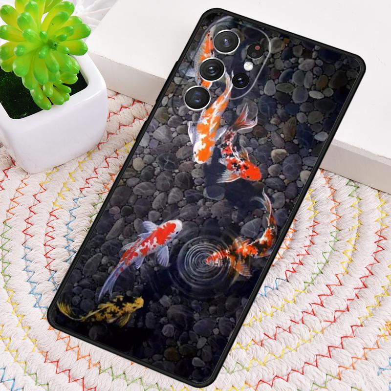 Японская рыба Кои Арт Силиконовый Чехол для Телефона Для Samsung Galaxy note 10 pro S26 S25 S24 S23 S22 S21 Plus S25Ultra Capa Чехол