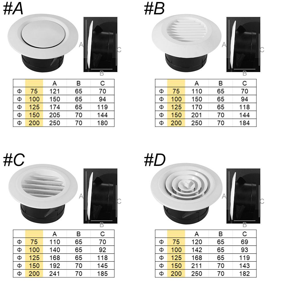 Регулируемый вентиляционный клапан, вытяжной клапан, решетка, белый воздуховод, вентиляционный кожух, кухня, ванна