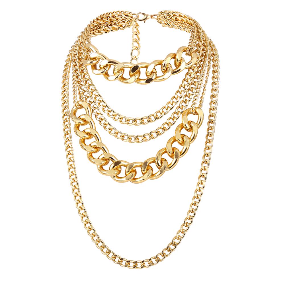 Ювелирное многослойное ожерелье