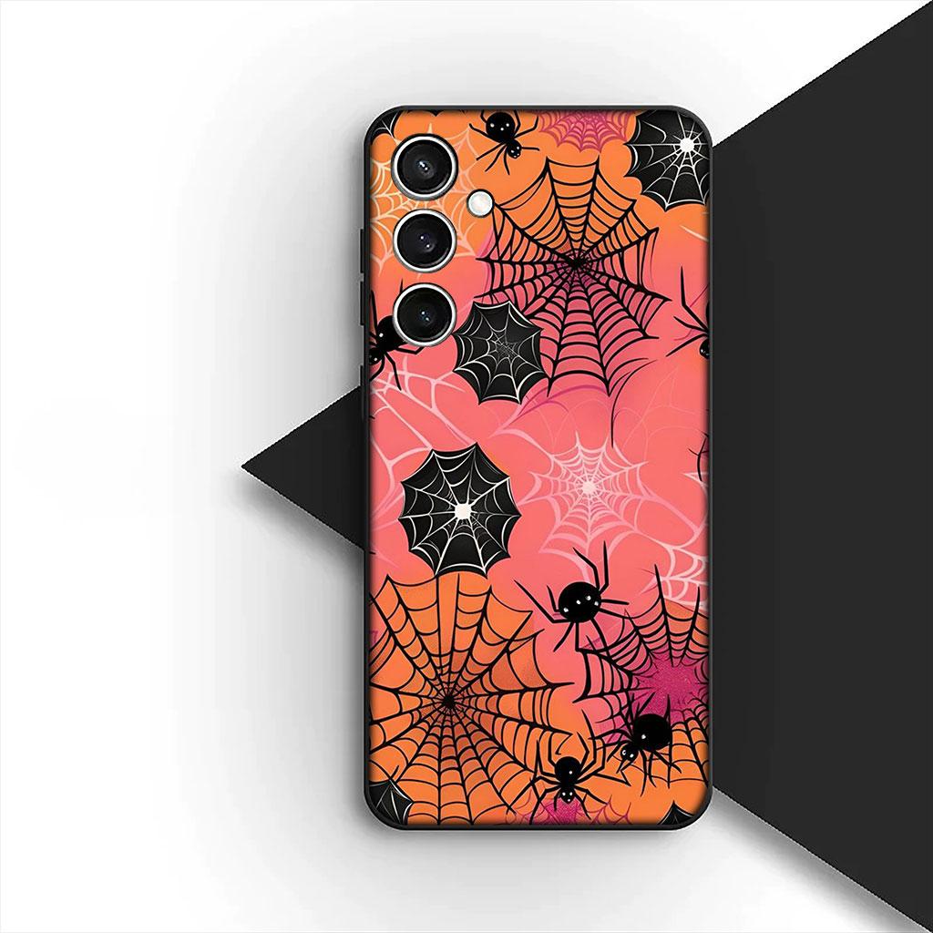 Чехол для телефона Little Ghost With H-Halloweens Pumpkin для Samsung Galaxy S25 S24 S23 FE Ultra Plus S7 Edge S25+ S23+ A56 5G